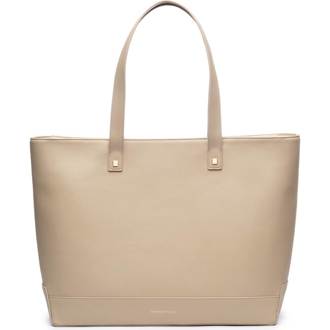 Women's Tote With Removable Pouch, Cream