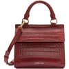 Kids Croc Flap Open Mini Luncher, Red - Lunchbags - 1 - thumbnail