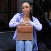 Women's Hand-Woven Wicker Luncher, Brown - Lunchbags - 7