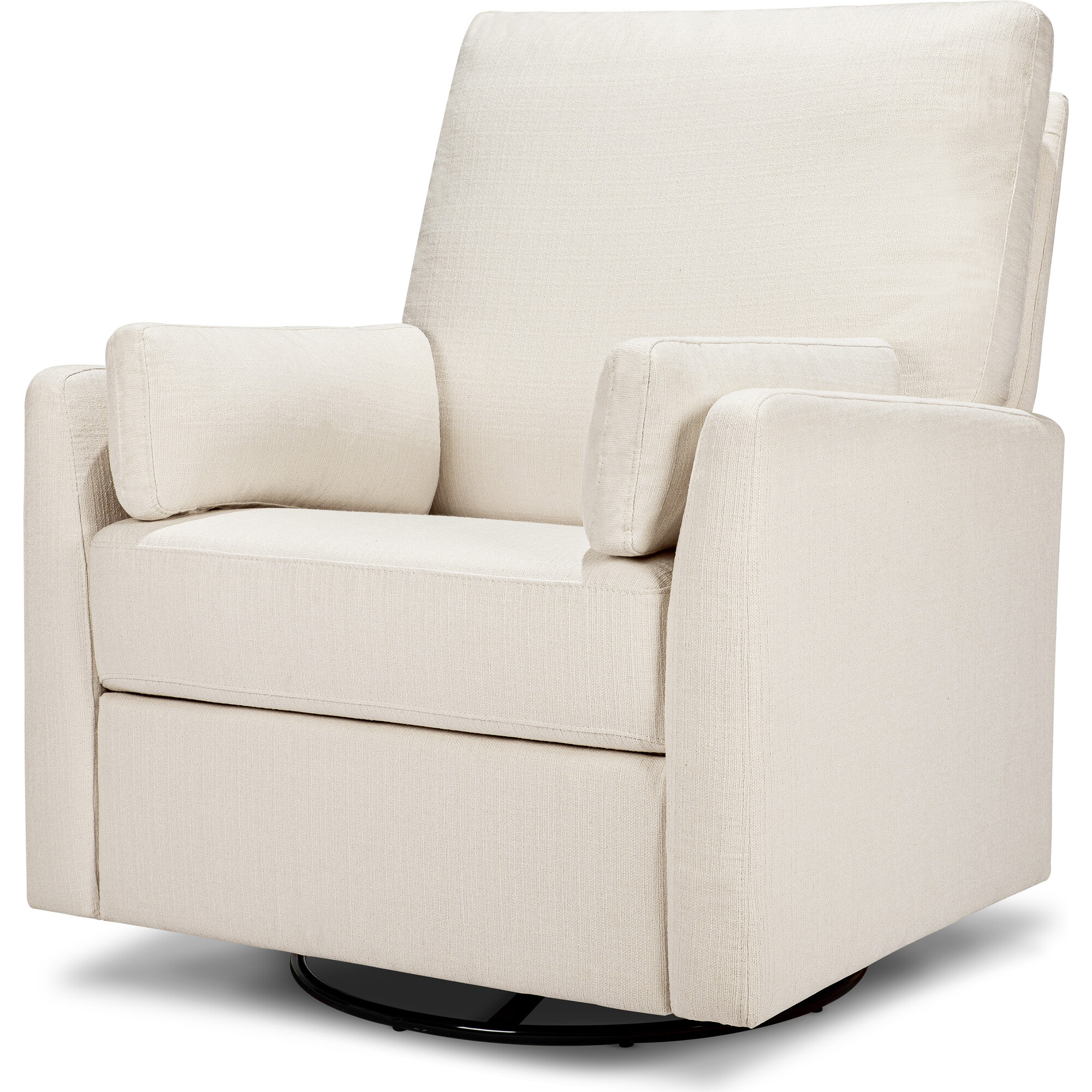 Ethan Water Repellent Recliner And Swivel Glider, Cream Linen - Nursery Chairs - 1