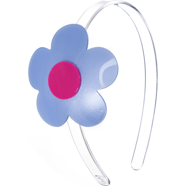 Flower Vania in Satin Blue Headband