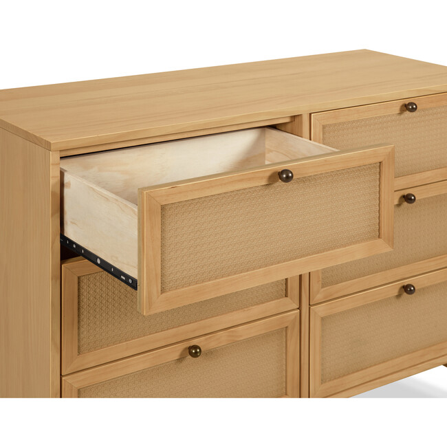 Margot 6-Drawer Dresser, Honey - Dressers - 8