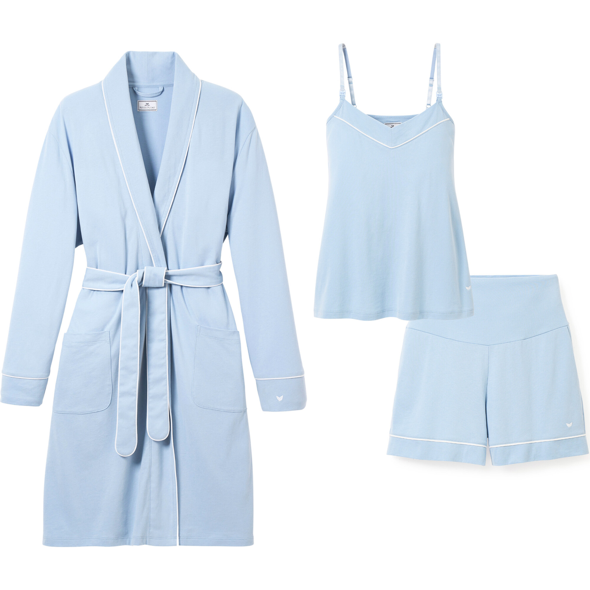 Maternity Must-Have Set, Periwinkle - Pajamas - 1