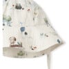 Pond Friends Organic Muslin Sunhat, Green - Hats - 2