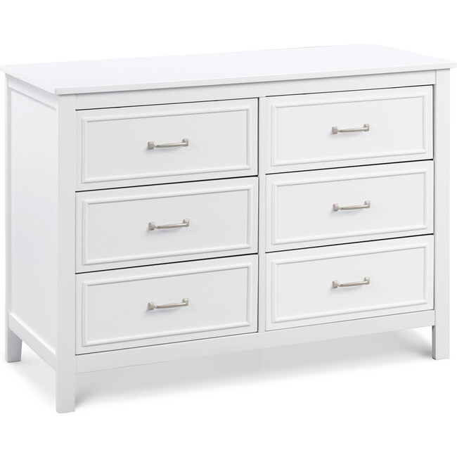 Charlie 6-Drawer Double Dresser, White