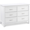 Charlie 6-Drawer Double Dresser, White - Dressers - 1 - thumbnail