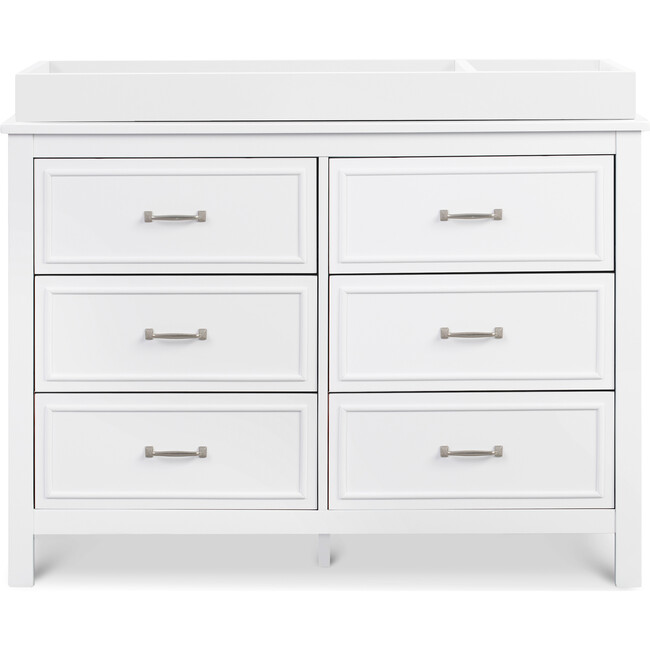 Charlie 6-Drawer Double Dresser, White - Dressers - 7