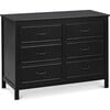 Charlie 6-Drawer Double Dresser, Ebony - Dressers - 1 - thumbnail