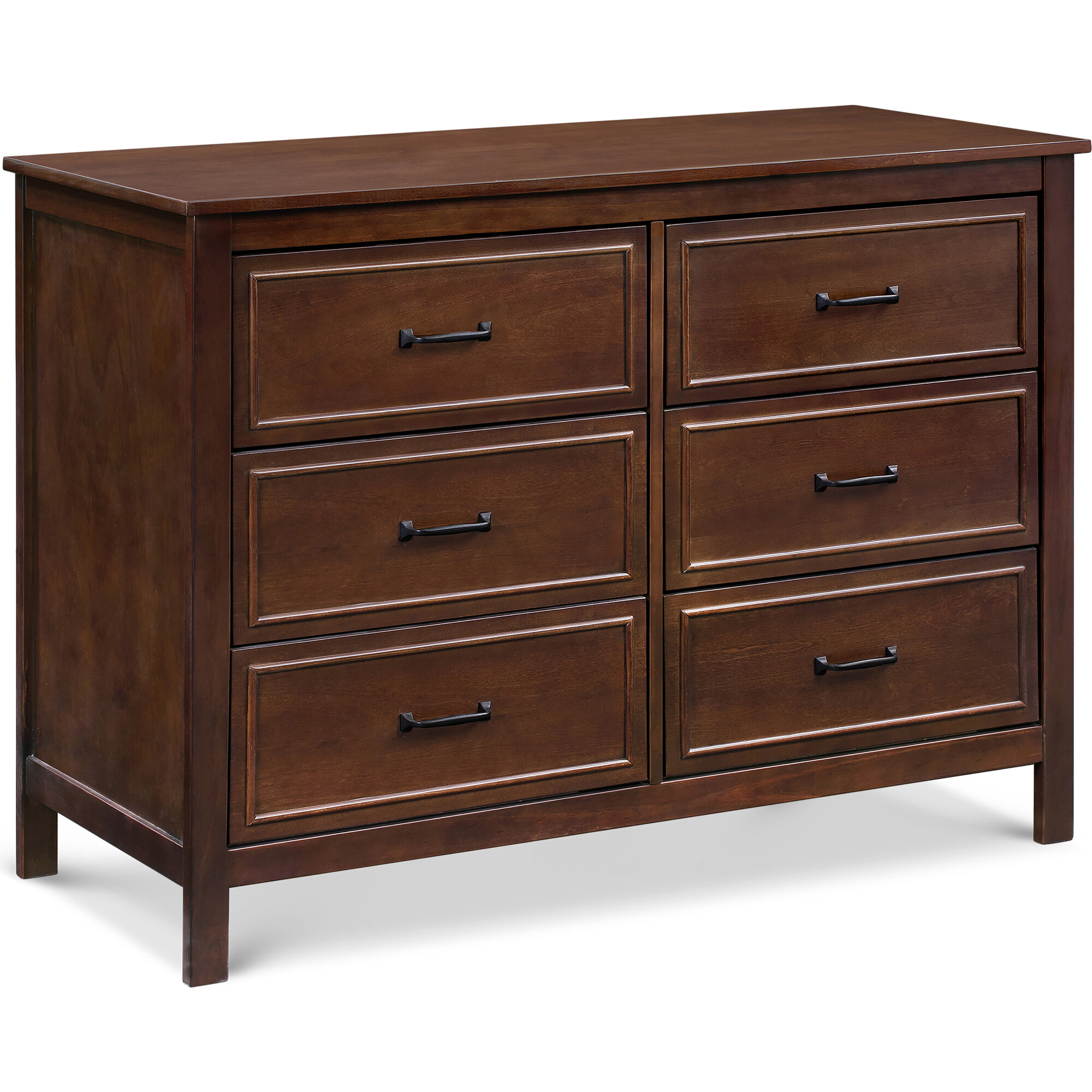 Charlie 6 Drawer Double Dresser Espresso daVinci Dressers Changing Tables Maisonette