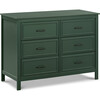 Charlie 6-Drawer Double Dresser, Forest Green - Dressers - 1 - thumbnail