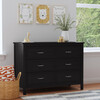 Charlie 6-Drawer Double Dresser, Ebony - Dressers - 3