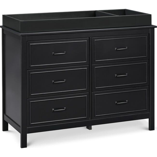 Charlie 6-Drawer Double Dresser, Ebony - Dressers - 6