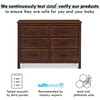 Charlie 6-Drawer Double Dresser, Espresso - Dressers - 6