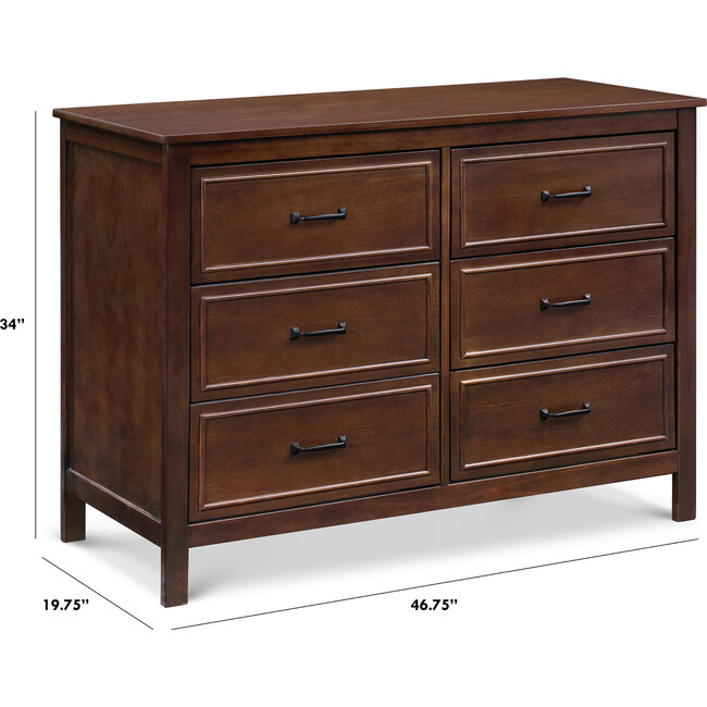 Charlie 6-Drawer Double Dresser, Espresso - Dressers - 10