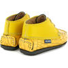 Ankle Moccasin Boots, Yellow Printed Leather - Boots - 3