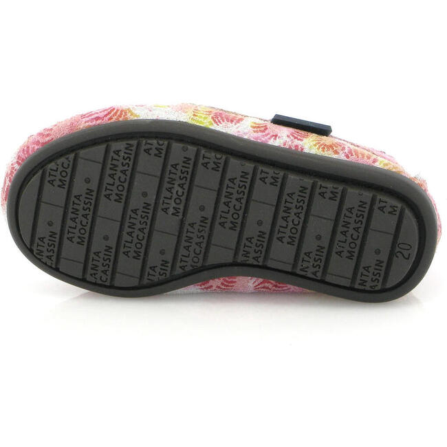 Ankle Moccasin Boots, Pink Printed Leather - Boots - 5