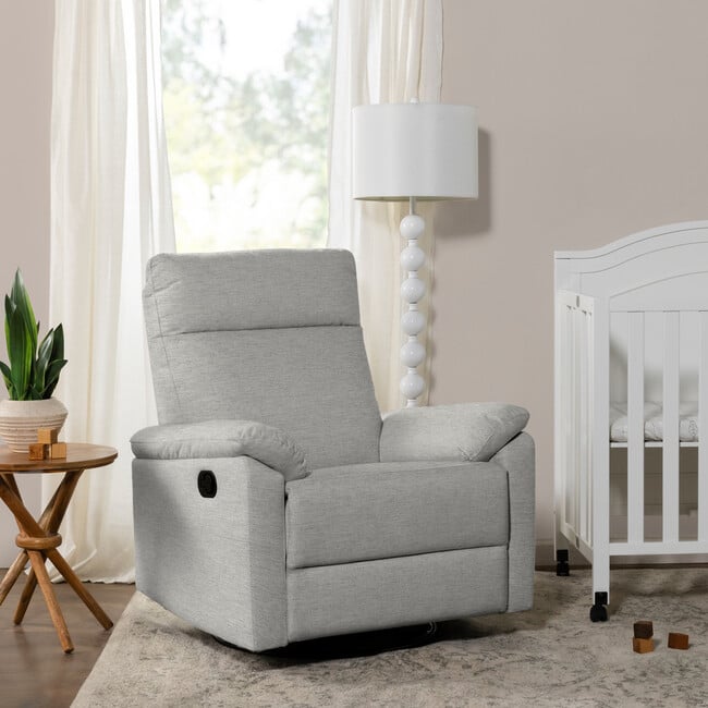 Suzy Recliner And Swivel Glider, Frost Grey - Nursery Chairs - 2