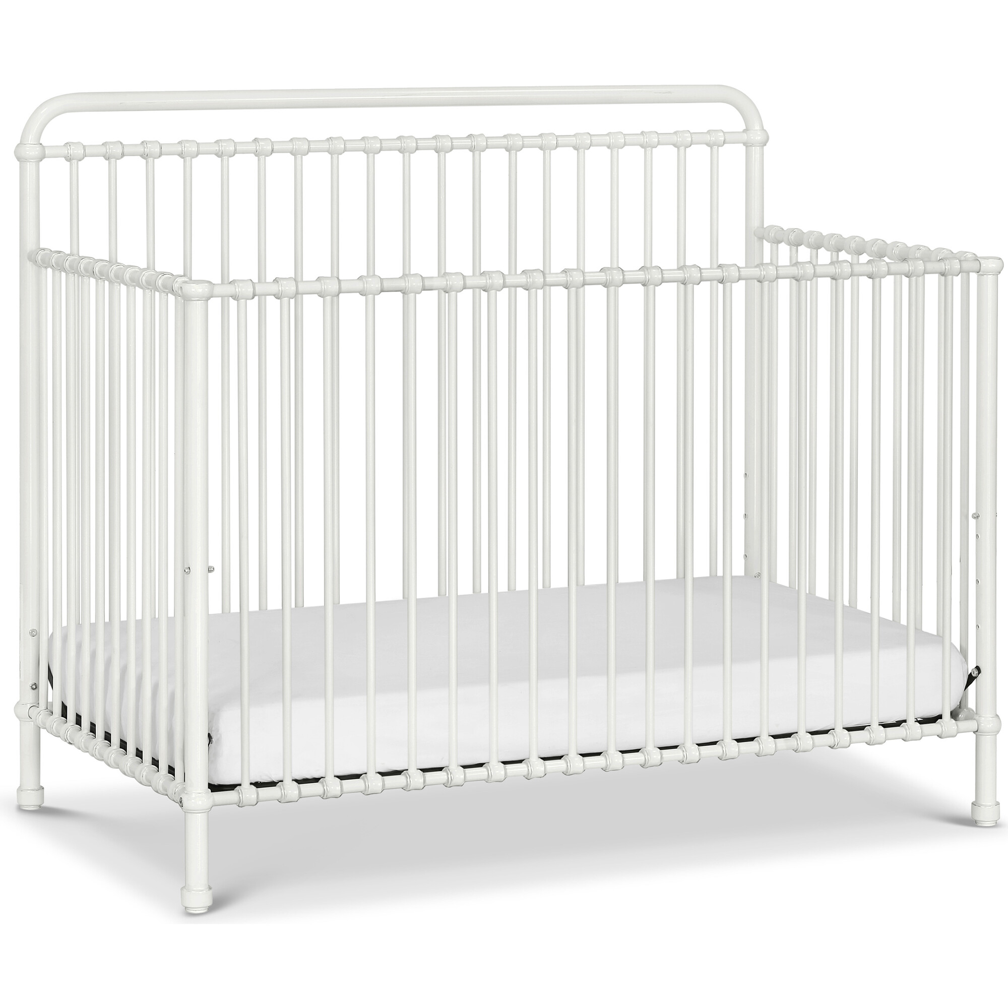 Winston 4-in-1 Convertible Crib, Washed White - Cribs - 1