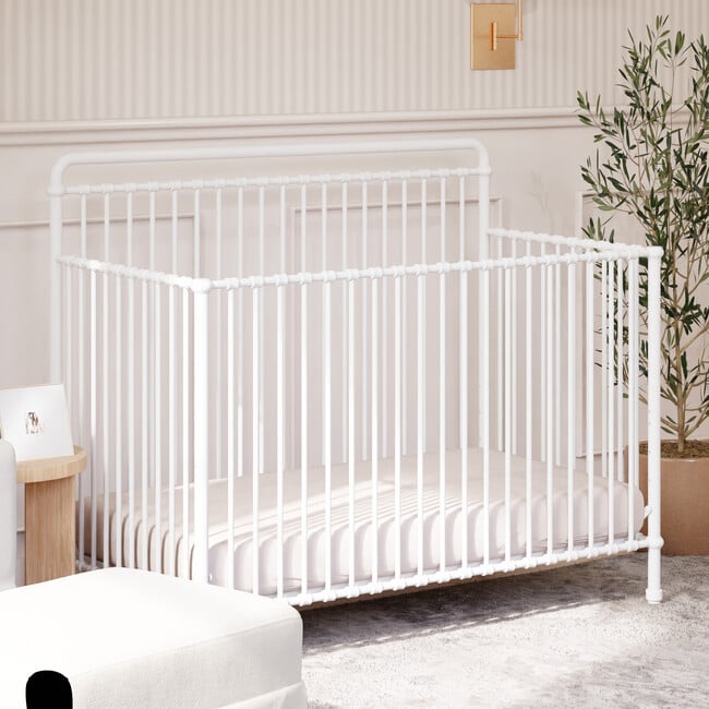 Winston 4-in-1 Convertible Crib, Washed White - Cribs - 3