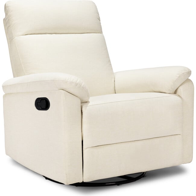 Suzy Recliner And Swivel Glider, Vanilla - Nursery Chairs - 10