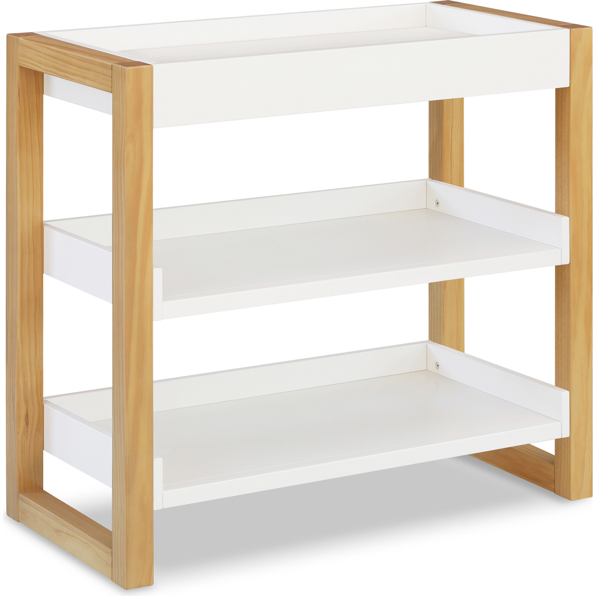 Nantucket Changing Table in, Warm White and Honey - Changing Tables - 1