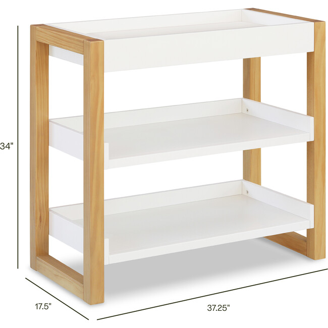 Nantucket Changing Table in, Warm White and Honey - Changing Tables - 6