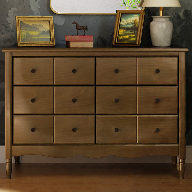 Liberty 6-Drawer Assembled Dresser, Natural Walnut - Dressers - 3