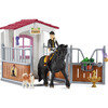 Schleich Horse Club: Horse Box W/ Tori & Princess Playset, 26 Pieces - Playsets - 1 - thumbnail