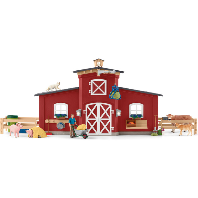 Schleich Farm World: Red Barn Playset, 92 Pieces - Playsets - 3