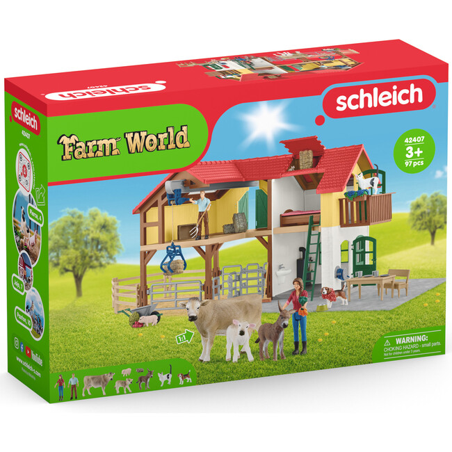 Schleich Farm World: Large Farm House Playset, 97 Pieces - Playsets - 5