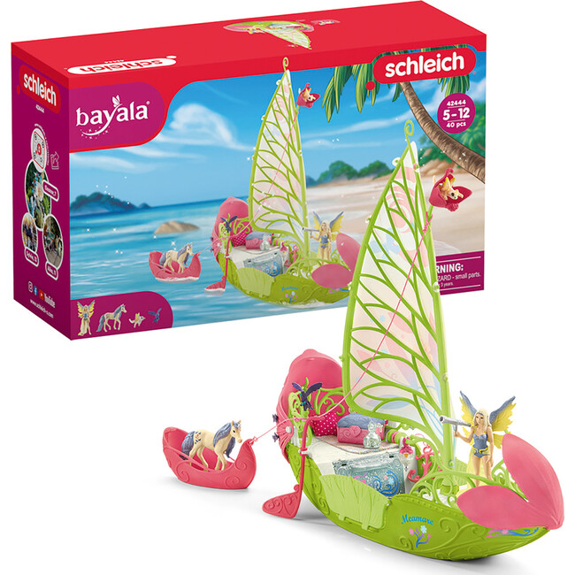 Schleich Bayala: Sera's Magical Flower Boat Playset, 40 Pieces - Playsets - 2