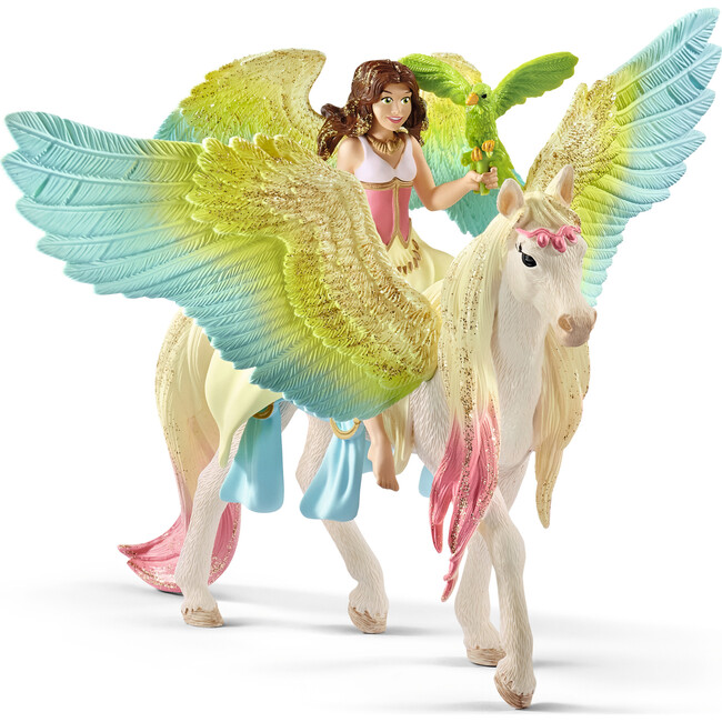 Schleich Bayala: Fairy Surah W/ Glitter Pegasus Playset