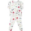 Farm & Co Print Long Sleeve Pajamas Set, Multicolors - Pajamas - 1 - thumbnail