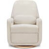 Arc Electronic Recliner and Swivel Glider in Boucle with USB port,  Ivory Boucle w/ Light Wood base - Nursery Chairs - 5