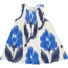 Girls Jaipur Dress, Blue Ikat - Dresses - 1 - thumbnail