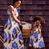 Girls Jaipur Dress, Blue Ikat - Dresses - 5