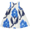 Girls Jaipur Dress, Blue Ikat - Dresses - 7