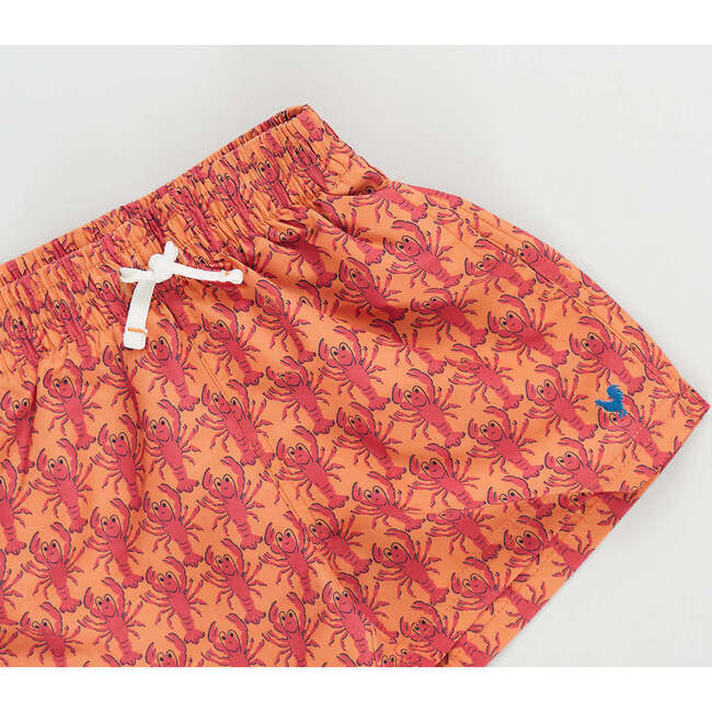 Baby Boys Swim Trunk, Orange Lobsters - Swim Trunks - 2