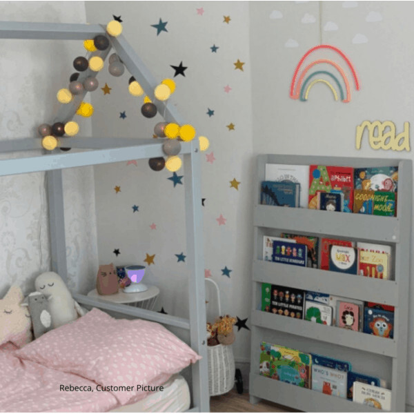Bookcase Plain -Grey (No letters)  FSC100% - Bookcases - 4