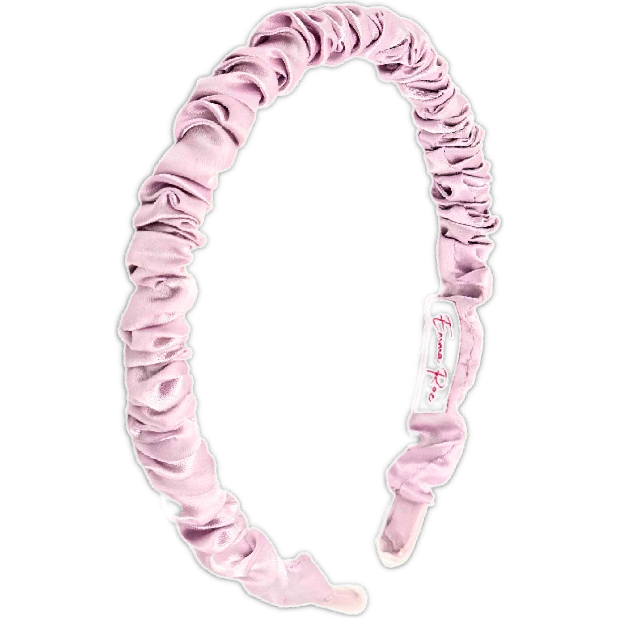 Satin Pleated Headband, Lavender - Headbands - 1