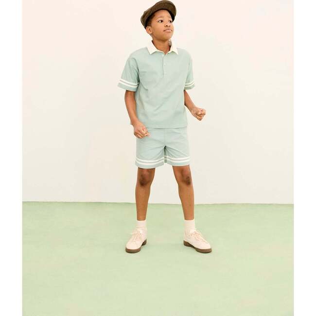 Woven Play Polo in Mist - T-Shirts - 2