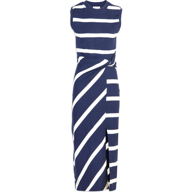 Women's Sleeveless Striped Cody Dress, Maritime Blue/Cream