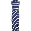 Women's Sleeveless Striped Cody Dress, Maritime Blue/Cream - Dresses - 1 - thumbnail