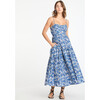 Women's Verona Dress, Maritime Blue/Off White Multi - Dresses - 3