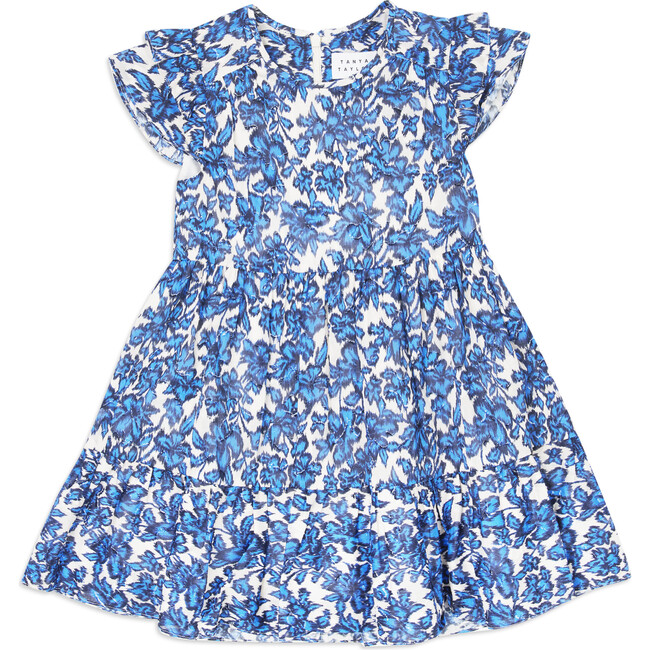 Mini Maribel Dress, Maritime Blue/Off White Multi