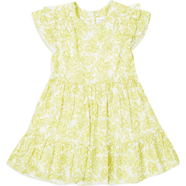 Mini Maribel Dress, Lime Multi
