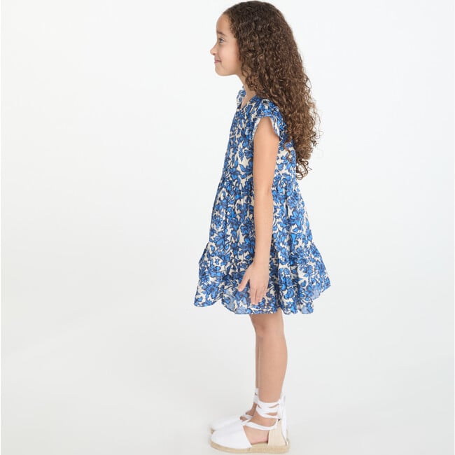 Mini Maribel Dress, Maritime Blue/Off White Multi - Dresses - 3