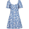Women's Kit Dress, Maritime Blue/Off White Multi - Dresses - 1 - thumbnail