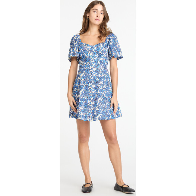 Women's Kit Dress, Maritime Blue/Off White Multi - Dresses - 2