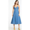 Women's Hendrix Dress, Medium Indigo Blue - Dresses - 4